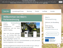 Tablet Screenshot of fewo-eilsbrunn.de